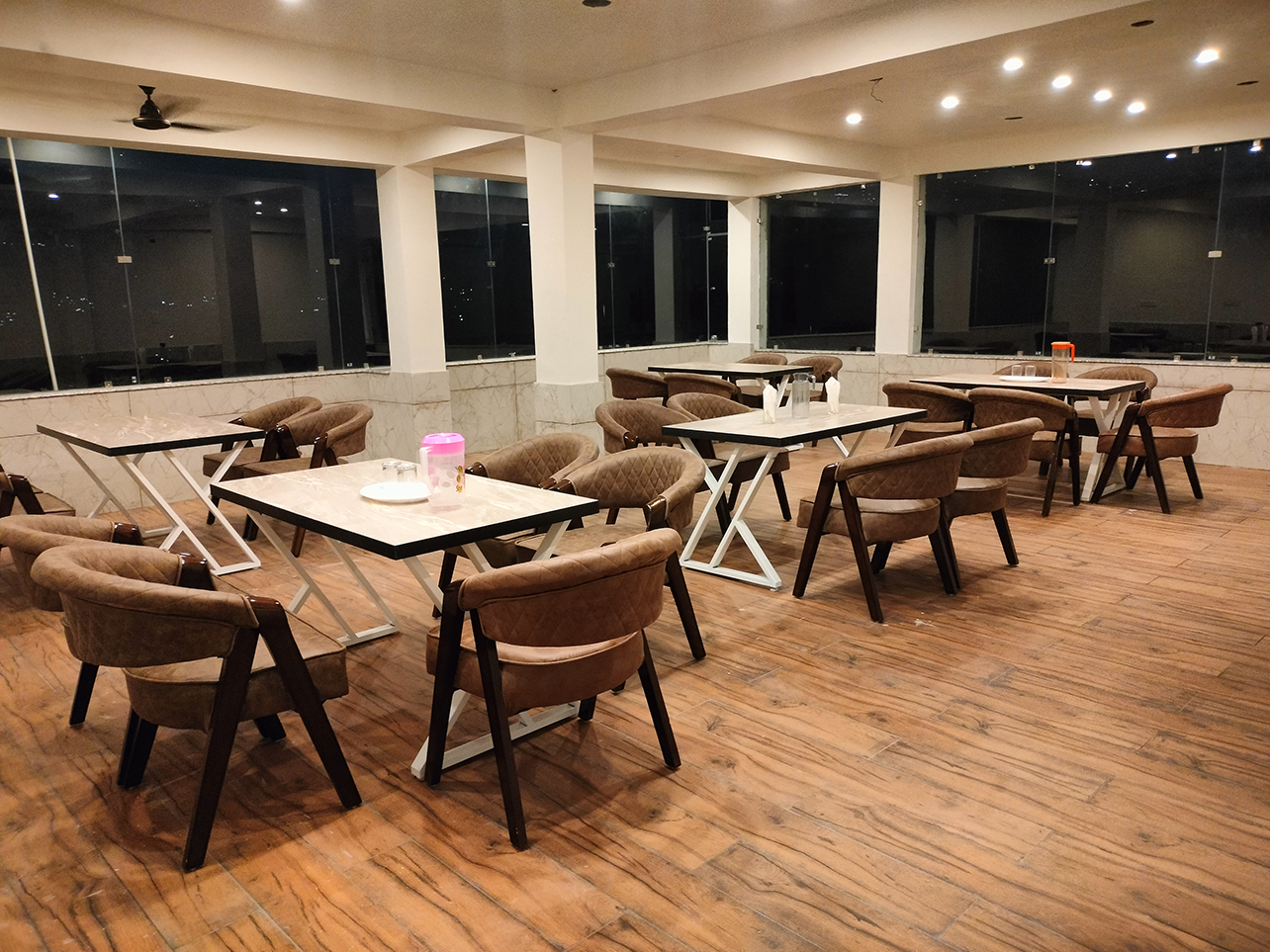 On-site restaurant and 24x7 room service menu at Hotel Kuber Residency Dwarka Sector 9